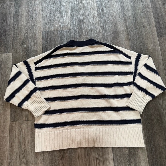 Madewell Oversized Cotton Cardigan in Stripe - Picture 2 of 6